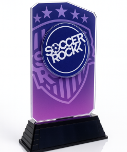 Alternative view of 20.5cm Reverse Printed Acrylic/  Heavyweight Base Raised Logo included