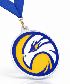 60mm ROUND Acrylic medal 4mm thickness