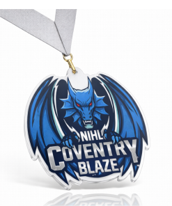 60mm SHAPED Acrylic medal 4mm thickness