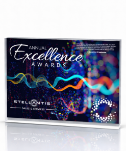 225x175mm 25mm Thickness Recatngle Block with full colour print