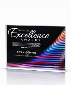 200x150mm 25mm Thickness Recatngle Block with full colour print